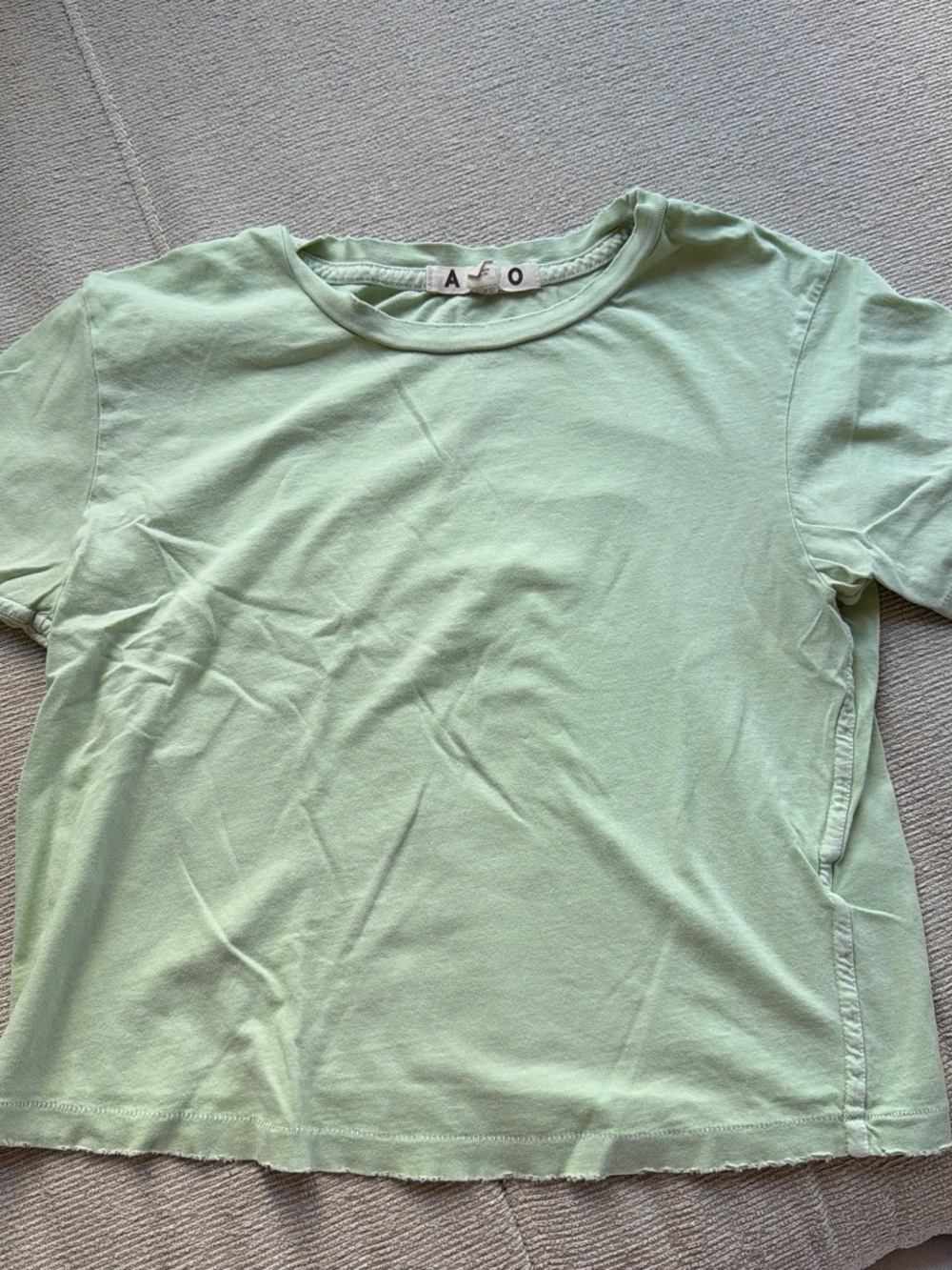AMO Light Mint Short Sleeve Crew Tee